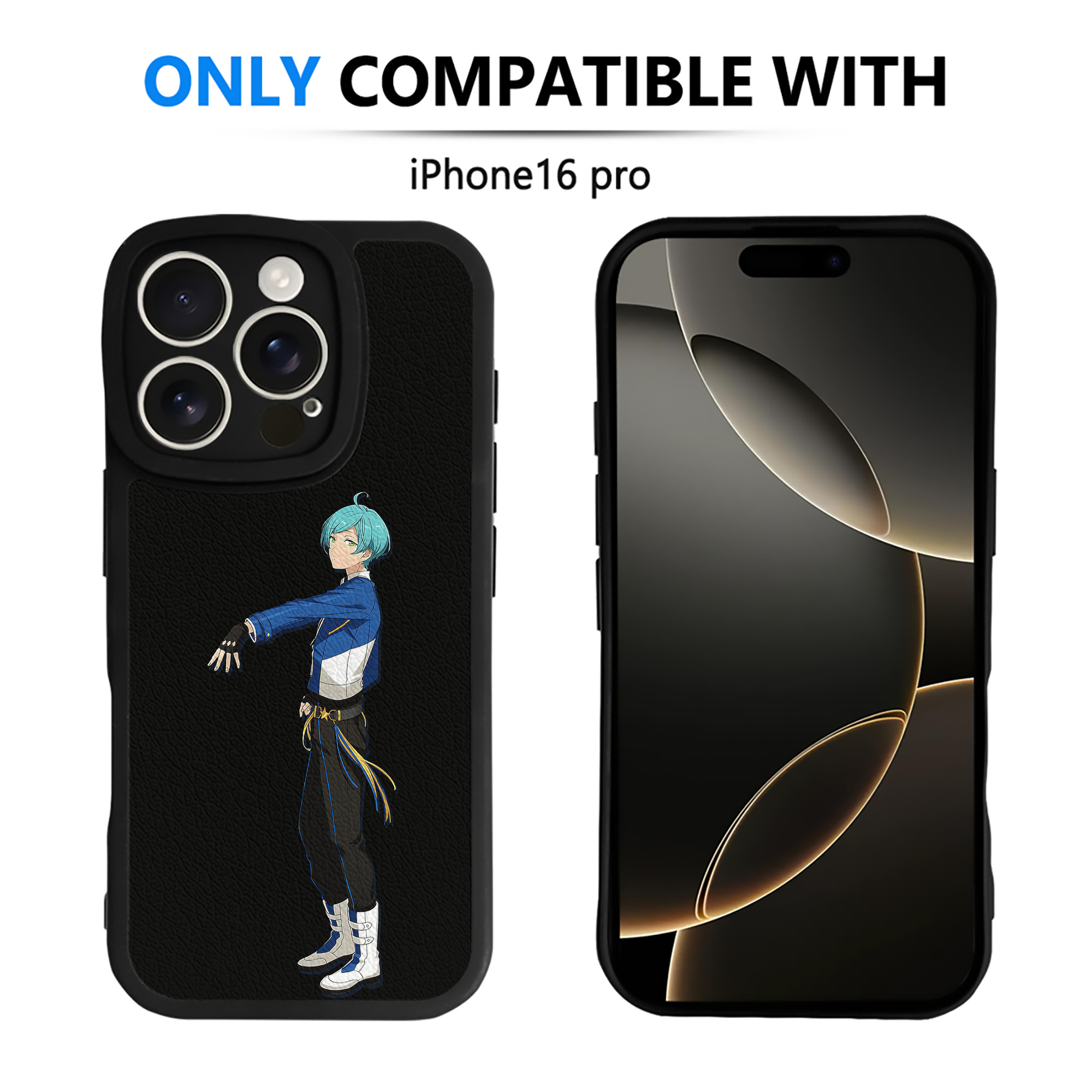 （画像用） あんさんぶるスターズ! Ensemble Stars 【iPhone 16シリーズ対応】シリコンスマホケース（レザー調） 材質：シリコン